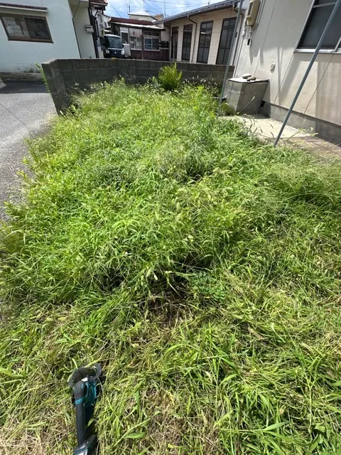 福島市 空家の草刈り